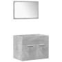 Juego muebles de baño 4 pzas madera contrachapada gris hormigón de , Muebles de baño - Ref: Foro24-3324874, Precio: 167,38 €,...