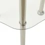 Mesa auxiliar 2 niveles vidrio templado transparente 38x38x50cm de vidaXL, Mesas auxiliares - Ref: Foro24-322790, Precio: 33,...