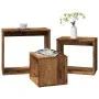 Mesas apilables 3 uds madera de ingeniería envejecida by , Side tables - Ref: Foro24-856674, Price: 60,80 €, Discount: %