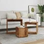 Mesas apilables 3 uds madera de ingeniería envejecida by , Side tables - Ref: Foro24-856674, Price: 60,80 €, Discount: %