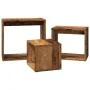 Mesas apilables 3 uds madera de ingeniería envejecida by , Side tables - Ref: Foro24-856674, Price: 60,80 €, Discount: %