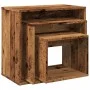 Mesas apilables 3 uds madera de ingeniería envejecida by , Side tables - Ref: Foro24-856674, Price: 60,80 €, Discount: %