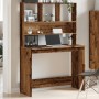 Escritorio estantes madera ingeniería envejecida 102x45x148 cm de , Escritorios - Ref: Foro24-855834, Precio: 88,39 €, Descue...