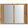 Armario con espejo y LED madera roble artisan 60x12x45 cm de , Tocadores de baño - Ref: Foro24-856283, Precio: 60,26 €, Descu...