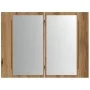 Armario con espejo y LED madera roble artisan 60x12x45 cm de , Tocadores de baño - Ref: Foro24-856283, Precio: 59,10 €, Descu...