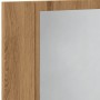 Armario con espejo y LED madera roble artisan 60x12x45 cm de , Tocadores de baño - Ref: Foro24-856283, Precio: 60,26 €, Descu...