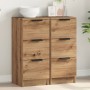 Aparadores 2 uds madera ingeniería roble artisian 30x30x70 cm de , Aparadores - Ref: Foro24-856958, Precio: 121,16 €, Descuen...