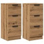 Aparadores 2 uds madera ingeniería roble artisian 30x30x70 cm de , Aparadores - Ref: Foro24-856958, Precio: 121,16 €, Descuen...