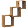 Estante cubos pared madera ingeniería roble artisan 68x15x68 cm de , Estantes y estanterías - Ref: Foro24-855815, Precio: 32,...