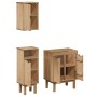 Juego de muebles de baño OTTA 4 pzas madera maciza pino de , Muebles de baño - Ref: Foro24-3307683, Precio: 307,05 €, Descuen...