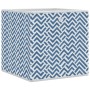 Cajas almacenaje plegables 10 uds no tejida azul 32x32x32 cm de , Cestas para almacenaje - Ref: Foro24-4018984, Precio: 39,97...