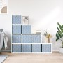 Cajas almacenaje plegables 10 uds no tejida azul 32x32x32 cm de , Cestas para almacenaje - Ref: Foro24-4018984, Precio: 39,97...