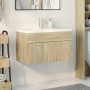 Mueble de baño con lavabo integrado roble Sonoma de , Muebles de baño - Ref: Foro24-3324984, Precio: 191,43 €, Descuento: %