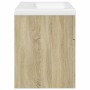 Mueble de baño con lavabo integrado roble Sonoma de , Muebles de baño - Ref: Foro24-3324984, Precio: 191,43 €, Descuento: %