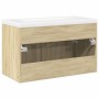 Mueble de baño con lavabo integrado roble Sonoma de , Muebles de baño - Ref: Foro24-3324984, Precio: 191,43 €, Descuento: %