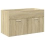 Mueble de baño con lavabo integrado roble Sonoma de , Muebles de baño - Ref: Foro24-3324984, Precio: 191,43 €, Descuento: %