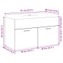 Mueble de baño con lavabo integrado roble Sonoma de , Muebles de baño - Ref: Foro24-3324984, Precio: 191,43 €, Descuento: %