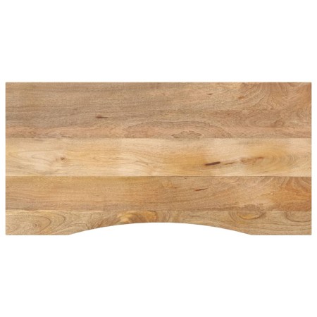 Tablero escritorio con curva madera mango rugosa 120x50x2,5 cm de , Tableros para mesas - Ref: Foro24-370196, Precio: 75,76 €...