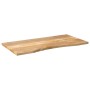 Tablero escritorio con curva madera mango rugosa 120x50x2,5 cm de , Tableros para mesas - Ref: Foro24-370196, Precio: 75,76 €...