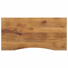 Tablero escritorio con curva madera mango rugosa 110x50x2,5 cm de , Tableros para mesas - Ref: Foro24-370210, Precio: 58,66 €...