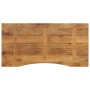 Tablero escritorio con curva madera mango rugosa 110x50x2,5 cm de , Tableros para mesas - Ref: Foro24-370210, Precio: 58,66 €...