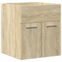 Set de muebles de baño 3 pzas madera contrachapada roble Sonoma de , Muebles de baño - Ref: Foro24-3324986, Precio: 129,69 €,...
