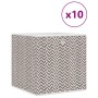 Cajas almacenaje plegables 10 uds no tejida marrón 32x32x32 cm de , Cestas para almacenaje - Ref: Foro24-4018986, Precio: 43,...