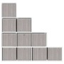 Cajas almacenaje plegables 10 uds no tejida marrón 32x32x32 cm de , Cestas para almacenaje - Ref: Foro24-4018986, Precio: 43,...