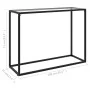 Mesa consola vidrio templado transparente 100x35x75 cm de vidaXL, Mesas auxiliares - Ref: Foro24-322811, Precio: 44,89 €, Des...