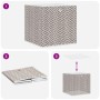 Cajas almacenaje plegables 10 uds no tejida marrón 32x32x32 cm de , Cestas para almacenaje - Ref: Foro24-4018986, Precio: 43,...