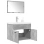 Set muebles de baño 2 piezas madera contrachapada gris hormigón de , Muebles de baño - Ref: Foro24-3324862, Precio: 174,83 €,...