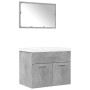 Set muebles de baño 2 piezas madera contrachapada gris hormigón de , Muebles de baño - Ref: Foro24-3324862, Precio: 174,83 €,...