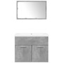 Set muebles de baño 2 piezas madera contrachapada gris hormigón de , Muebles de baño - Ref: Foro24-3324862, Precio: 174,83 €,...