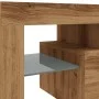 Mueble de TV luces LED madera roble artisan 140x36,5x40 cm de , Muebles TV - Ref: Foro24-856304, Precio: 137,69 €, Descuento: %