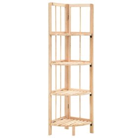 Estante de esquina de madera de cedro 27x27x110 cm en Librerías y estanterías | Comprar online en Foru.es