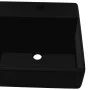 Lavabo de cerámica con agujero para grifo/desagüe cuadrado negro by , Sinks - Ref: Foro24-141922, Price: 68,61 €, Discount: %