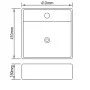 Lavabo de cerámica con agujero para grifo/desagüe cuadrado negro by , Sinks - Ref: Foro24-141922, Price: 68,61 €, Discount: %