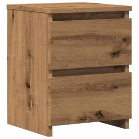Mesita de noche madera de ingeniería roble artisan 30x30x40 cm by , Nightstands - Ref: Foro24-855848, Price: 42,79 €, Discoun...