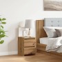 Mesita de noche madera de ingeniería roble artisan 30x30x40 cm de , Mesitas de noche - Ref: Foro24-855848, Precio: 44,59 €, D...