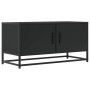 Mueble de TV madera de ingeniería y metal negro 80x34,5x40 cm de , Muebles TV - Ref: Foro24-848824, Precio: 52,61 €, Descuent...