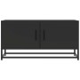 Mueble de TV madera de ingeniería y metal negro 80x34,5x40 cm de , Muebles TV - Ref: Foro24-848824, Precio: 52,61 €, Descuent...
