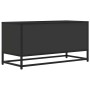 Mueble de TV madera de ingeniería y metal negro 80x34,5x40 cm de , Muebles TV - Ref: Foro24-848824, Precio: 52,61 €, Descuent...