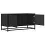 Mueble de TV madera de ingeniería y metal negro 80x34,5x40 cm de , Muebles TV - Ref: Foro24-848824, Precio: 52,61 €, Descuent...