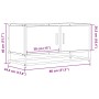 Mueble de TV madera de ingeniería y metal negro 80x34,5x40 cm de , Muebles TV - Ref: Foro24-848824, Precio: 52,61 €, Descuent...