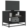 Mueble de TV madera de ingeniería y metal negro 61x40x46 cm de , Muebles TV - Ref: Foro24-848879, Precio: 45,04 €, Descuento: %