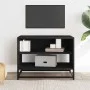 Mueble de TV madera de ingeniería y metal negro 61x40x46 cm de , Muebles TV - Ref: Foro24-848879, Precio: 45,04 €, Descuento: %
