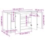 Aparador de madera de ingeniería envejecida 135x41x75 cm de , Aparadores - Ref: Foro24-856790, Precio: 168,20 €, Descuento: %