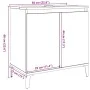 Mueble de lavabo madera de ingeniería envejecida 58x33x60 cm de , Tocadores de baño - Ref: Foro24-857117, Precio: 53,16 €, De...