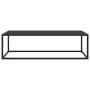 Mesa de centro negra con vidrio negro 120x50x35 cm de vidaXL, Mesas de centro - Ref: Foro24-322884, Precio: 88,23 €, Descuent...