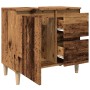 Armario de lavabo baño madera ingeniería envejecida 65x33x60 cm de , Tocadores de baño - Ref: Foro24-857120, Precio: 75,13 €,...
